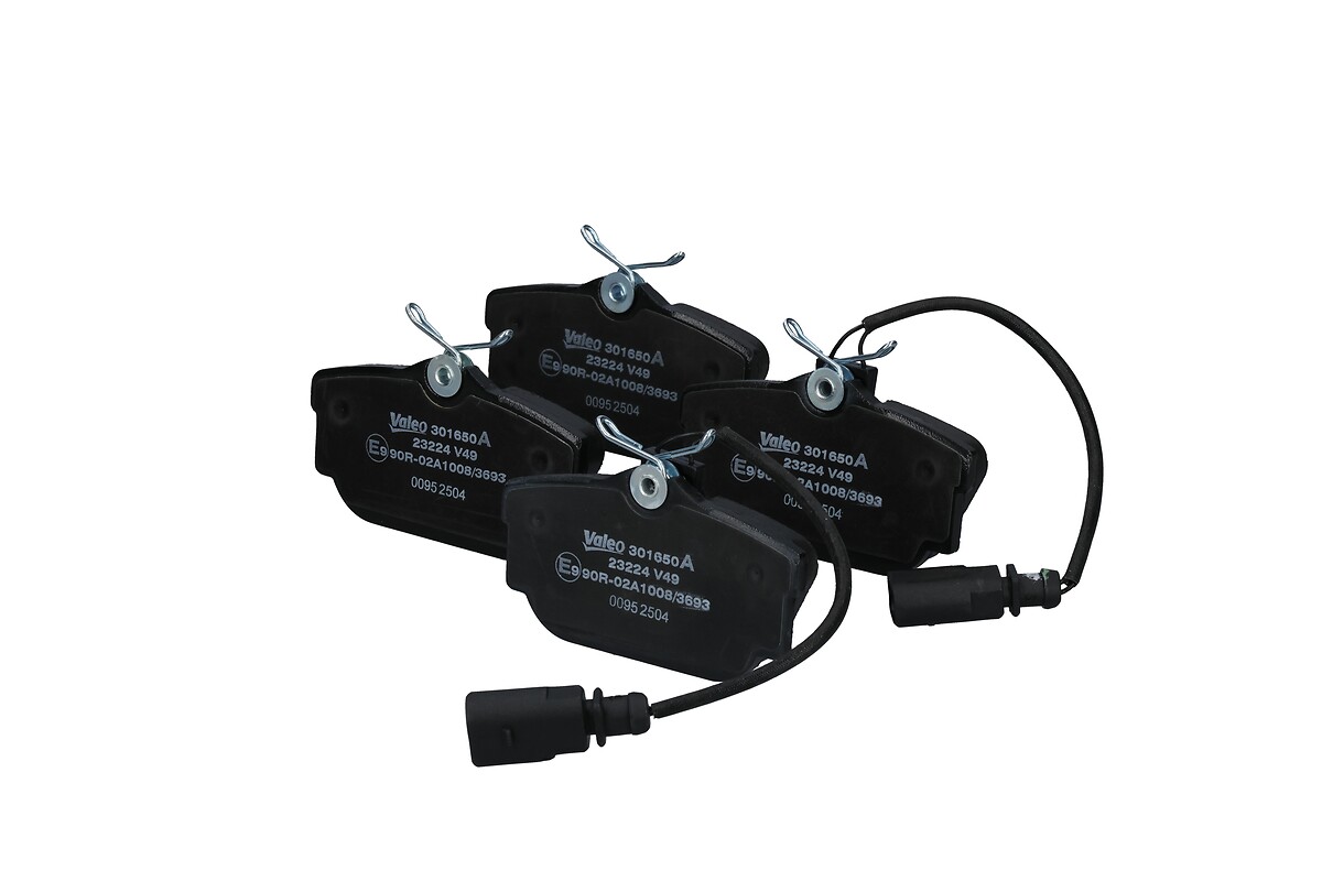 Jeu de 4 plaquettes de frein VALEO ref. 301650A